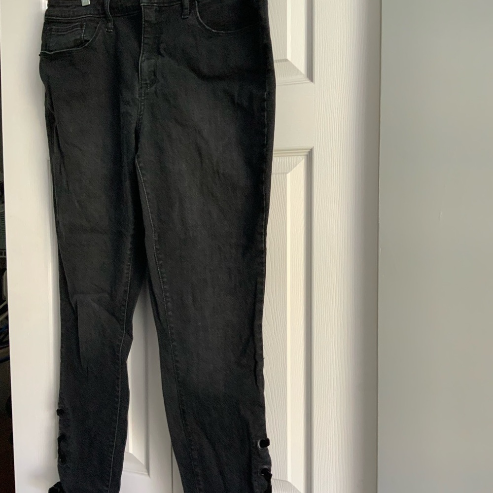 Black lace up Universal Thread Jeans